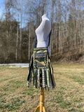 Load image into Gallery viewer, Pastel Blue and Green Fringe Purse, Ultimate Festival Fringe Bag with Hippie Boho Chic Embellishments.