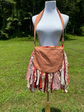 Load image into Gallery viewer, Embellished Earthy Lace Fringe Purse - Boho Handbag, Hippie Style with a Chic Twist