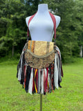 Load image into Gallery viewer, Artisan made fringe Bag - Perfect for Festivals, Hippie Inspired, Boho Chic Handbag