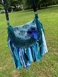 Load image into Gallery viewer, Artisan made fringe Bag - Perfect for Festivals, Hippie Inspired, Boho Chic Handbag