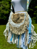 Load image into Gallery viewer, Artisan made fringe Bag - Perfect for Festivals, Hippie Inspired, Boho Chic Handbag