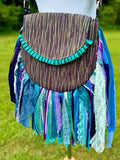 Load image into Gallery viewer, Artisan made fringe Bag - Perfect for Festivals, Hippie Inspired, Boho Chic Handbag