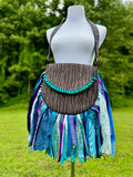 Load image into Gallery viewer, Artisan made fringe Bag - Perfect for Festivals, Hippie Inspired, Boho Chic Handbag