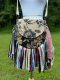 Load image into Gallery viewer, Artisan made fringe Bag - Perfect for Festivals, Hippie Inspired, Boho Chic Handbag