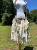 Load image into Gallery viewer, Embellished Earthy Lace Fringe Purse - Boho Handbag, Hippie Style with a Chic Twist