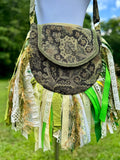 Load image into Gallery viewer, Artisan made fringe Bag - Perfect for Festivals, Hippie Inspired, Boho Chic Handbag