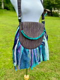 Load image into Gallery viewer, Artisan made fringe Bag - Perfect for Festivals, Hippie Inspired, Boho Chic Handbag