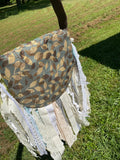 Load image into Gallery viewer, Embellished Earthy Lace Fringe Purse - Boho Handbag, Hippie Style with a Chic Twist