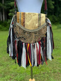 Load image into Gallery viewer, Artisan made fringe Bag - Perfect for Festivals, Hippie Inspired, Boho Chic Handbag