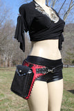 Load image into Gallery viewer, Festival Pocket Hip Belt, Utility Belt, Shoulder Bag Purse, Burning Man Belt, Multiway Purse, Steampunk Belt