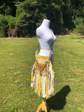 Load image into Gallery viewer, Yellow Summer Vibes Festival Bag, Ultimate Embellished purse with Vintage Boho Style!