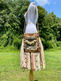 Load image into Gallery viewer, Sparkling Earthy Goddess Bag, Ultimate Festival Fringe Bag, A Hippie Handbag with Boho Chic Embellishments.