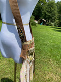Load image into Gallery viewer, Sparkling Earthy Goddess Bag, Ultimate Festival Fringe Bag, A Hippie Handbag with Boho Chic Embellishments.