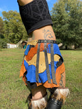 Load image into Gallery viewer, COPPER RIVERS, Leather Mini Skirt Belt, Utility Belt, Tribal Belly Dance Belt,  Warrior Costume