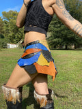 Load image into Gallery viewer, COPPER RIVERS, Leather Mini Skirt Belt, Utility Belt, Tribal Belly Dance Belt,  Warrior Costume