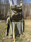 Load image into Gallery viewer, Earthy Green Fringe Purse, Ultimate Boho Chic Purse, Festival Fringe Bag, Hippie Handbag, Embellished purse