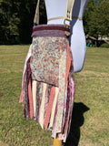 Load image into Gallery viewer, Vintage Vibes Fringe Purse, Festival Fringe Bag, Hippie Handbag, Boho Chic Crossbody Embellished purse