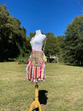 Load image into Gallery viewer, Pink and Green Fringe Purse, Simple Festival Fringe Bag, Hippie Handbag, Boho Chic Crossbody Embellished purse
