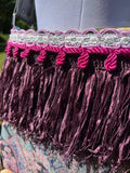 Load image into Gallery viewer, Rainbow Purple Fringe Purse, Festival Fringe Bag, Hippie Style Shoulder Bag, Wild Print Bag
