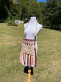 Load image into Gallery viewer, Pink Flower Fringe Purse, Festival Fringe Bag, Hippie Handbag, Boho Chic Embellished purse