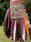 Load image into Gallery viewer, Pumpkin Fringe Purse, Festival Fringe Bag, Hippie Handbag, Boho Chic Embellished purse