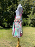 Load image into Gallery viewer, Mint green and Pink Fringe Purse, Festival Fringe Bag, Hippie Handbag, Boho Chic Crossbody Messenger, Embellished purse