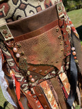 Load image into Gallery viewer, Earthy Fall Fringe Purse, Ultimate Gypsy Purse, Festival Bag, Hippie Handbag, Boho Chic Embellished purse