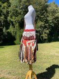 Load image into Gallery viewer, Burgandy Lace Fringe Purse, Festival Fringe Bag, Hippie Handbag, Boho Chic Crossbody Messenger, Embellished purse