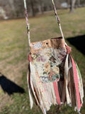 Load image into Gallery viewer, Earth Angel Fringe Purse, Festival Fringe Bag, Hippie Style Shoulder Bag, Boho Purse