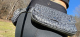 Load image into Gallery viewer, Handmade Grey Leather Fanny Pack - Functional Burning Man Belt Bag
