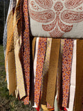 Load image into Gallery viewer, Earthy Orange and Beige Fringe Purse, Festival Fringe Bag, Hippie Style Shoulder Bag, Crossbody Boho Purse
