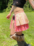 Load image into Gallery viewer, Pleated Bustle Skirt, Ruffle Festival Belt, Burlesque Skirt, Rave Costume, Pin Up skirt