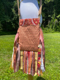 Load image into Gallery viewer, Simple Orange Fringe Purse, Festival Ready Embellished purse styled with flair!