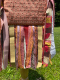 Load image into Gallery viewer, Simple Orange Fringe Purse, Festival Ready Embellished purse styled with flair!