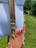 Load image into Gallery viewer, Simple Orange Fringe Purse, Festival Ready Embellished purse styled with flair!