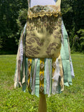Load image into Gallery viewer, Wild Print Hippie Shoulder Bag - Bright Green Fringe Purse for Festivals &amp; Fun