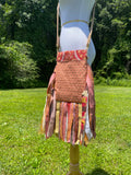 Load image into Gallery viewer, Simple Orange Fringe Purse, Festival Ready Embellished purse styled with flair!