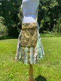 Load image into Gallery viewer, Wild Print Hippie Shoulder Bag - Bright Green Fringe Purse for Festivals &amp; Fun