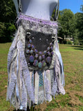 Load image into Gallery viewer, Colorful Fringe Purse - Stand Out with This Vibrant Purple Shoulder Bag