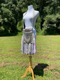 Load image into Gallery viewer, Vibrant Fringe Purse - Festival Ready in Purple/Silver