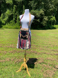 Load image into Gallery viewer, Maroon and Beige Fringe Purse, Hippie Boho Shoulder Bag with Fringe
