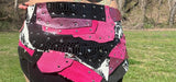 Load image into Gallery viewer, Whimsical PINK POPPY Artisan made Leather Patchwork skirt - Ideal for Raves &amp; Festival Costumes
