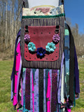 Load image into Gallery viewer, Artisan-Made Leather and Jewelry Embellished Bohemian Purse - Stand Out Style!