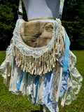 Load image into Gallery viewer, Artisan made fringe Bag - Perfect for Festivals, Hippie Inspired, Boho Chic Handbag