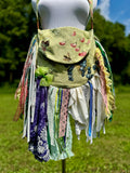 Load image into Gallery viewer, Embrace the Vintage Boho Vibe: Earthy Lace Fringe Purse, Hippie Handbag with Chic Embellishments!
