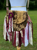 Load image into Gallery viewer, Embellished Earthy Lace Fringe Purse - Boho Handbag, Hippie Style with a Chic Twist