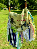 Load image into Gallery viewer, Embrace the Vintage Boho Vibe: Earthy Lace Fringe Purse, Hippie Handbag with Chic Embellishments!