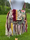 Load image into Gallery viewer, Floral Fringe Bag - Perfect for Festivals, Hippie Inspired, Boho Chic Handbag