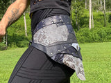 Load image into Gallery viewer, NEMESIS, Dark underworld leather belt, Perfect for Burning Man or any warrior costume