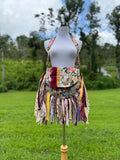 Load image into Gallery viewer, Floral Fringe Bag - Perfect for Festivals, Hippie Inspired, Boho Chic Handbag